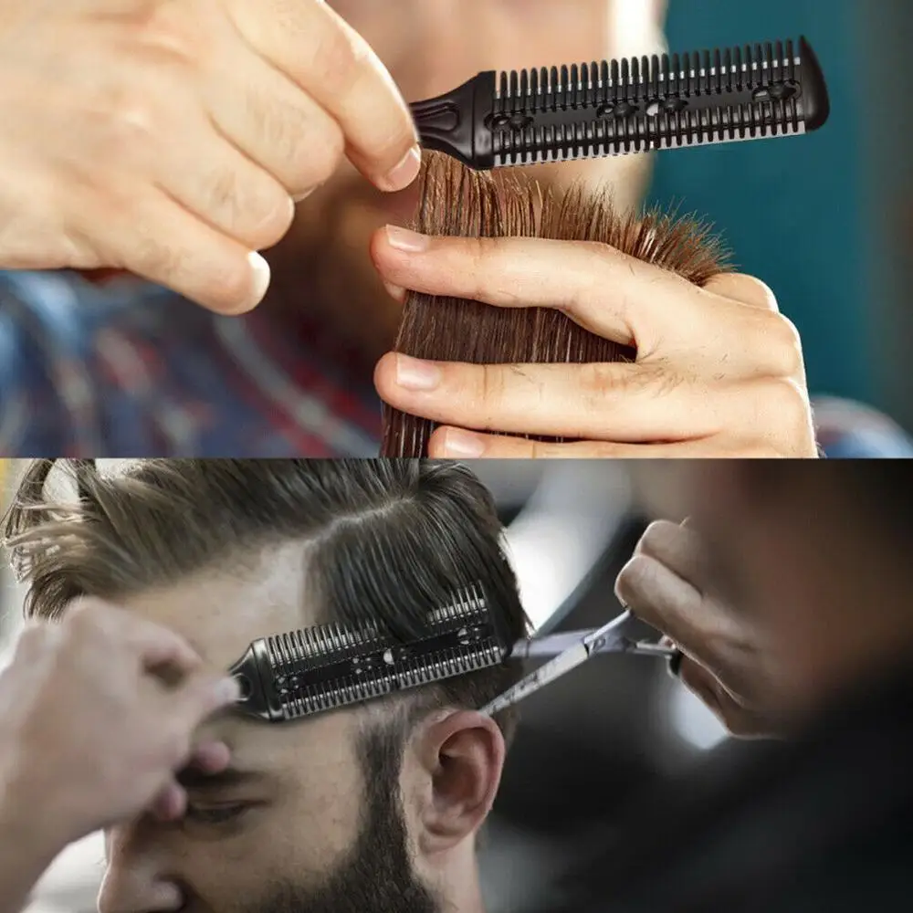 

Barber Hair Razor Comb Scissor Tools Bangs Brush Hairdressing Styling Thinning Shaving Beauty Cutting Blades Trimmers Hair M6V6