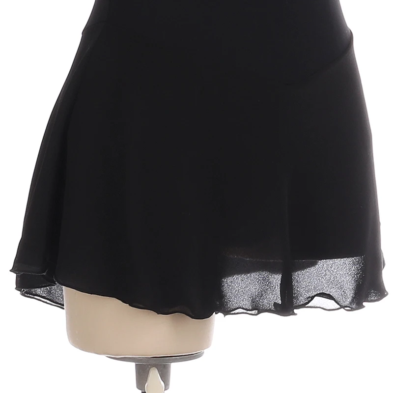 

Short Sleeves Ice Skating Dress For Women Girls Ballet Costume Gymnastics Dance Wear TulleSkating Competition Dress BL4020