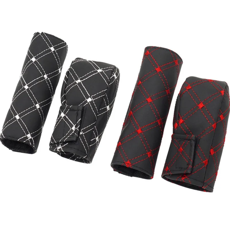 Универсальный 2 шт./компл. автомобиля Искусственная Кожа рукоятка рычага