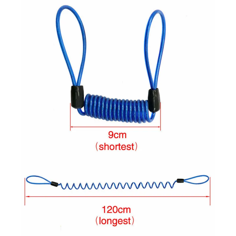 

150cm Motorcycle Alarma Moto Disc Lock Security Anti Thief Motorbike Disc Lock Reminder Coil Cable Bike Alarm Security