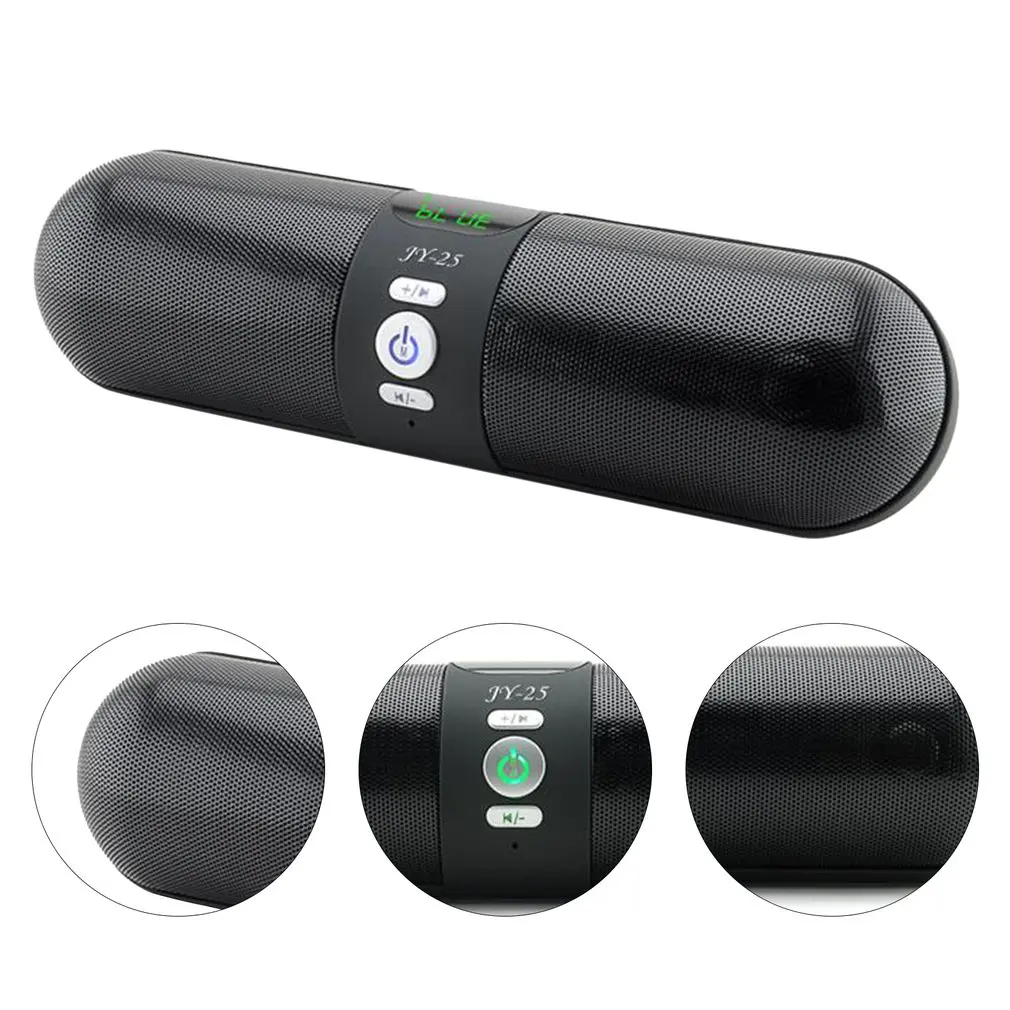 

Practical JY-25 Wireless Speaker Super Large Screen Display Clock Alarm Clock FM Radio Wireless Speaker