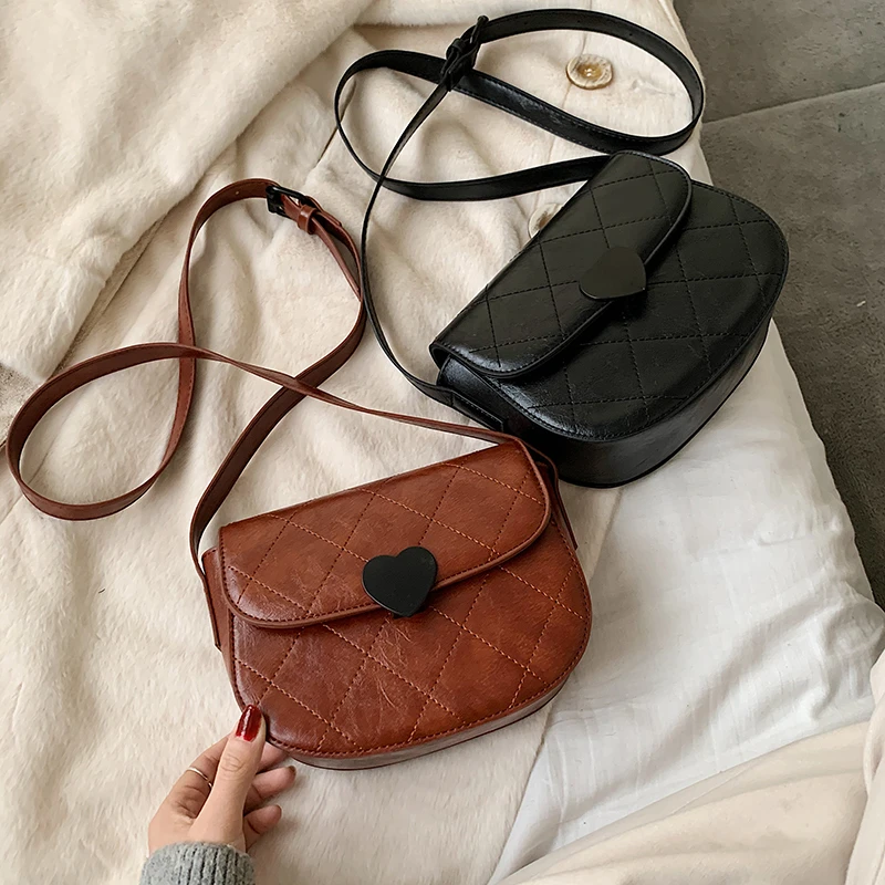 Модная женская однотонная Сумка-седло из искусственной кожи 2020 сумка-мессенджер