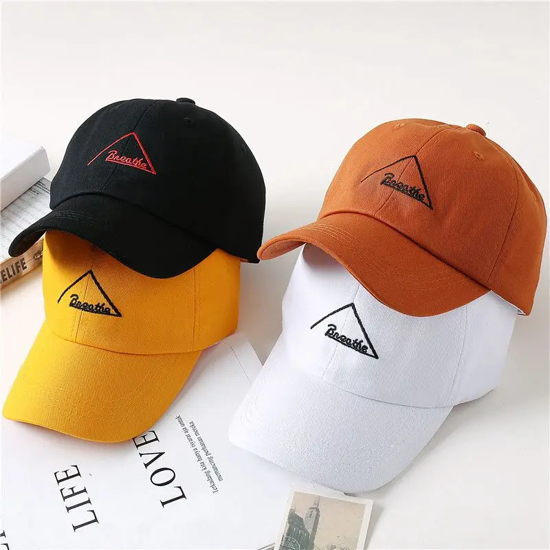 Женская Бейсболка с вышивкой мягкая бейсболка треугольными буквами в стиле