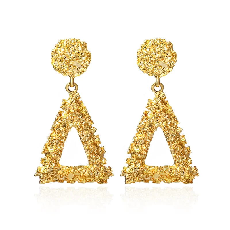Gold 10 BICUX, новые модные круглые висячие серьги в Корейском стиле для женщин, геометрические круглые золотые серьги в форме сердца, свадебные ювелирные изделия - Окраска металла: Gold 10