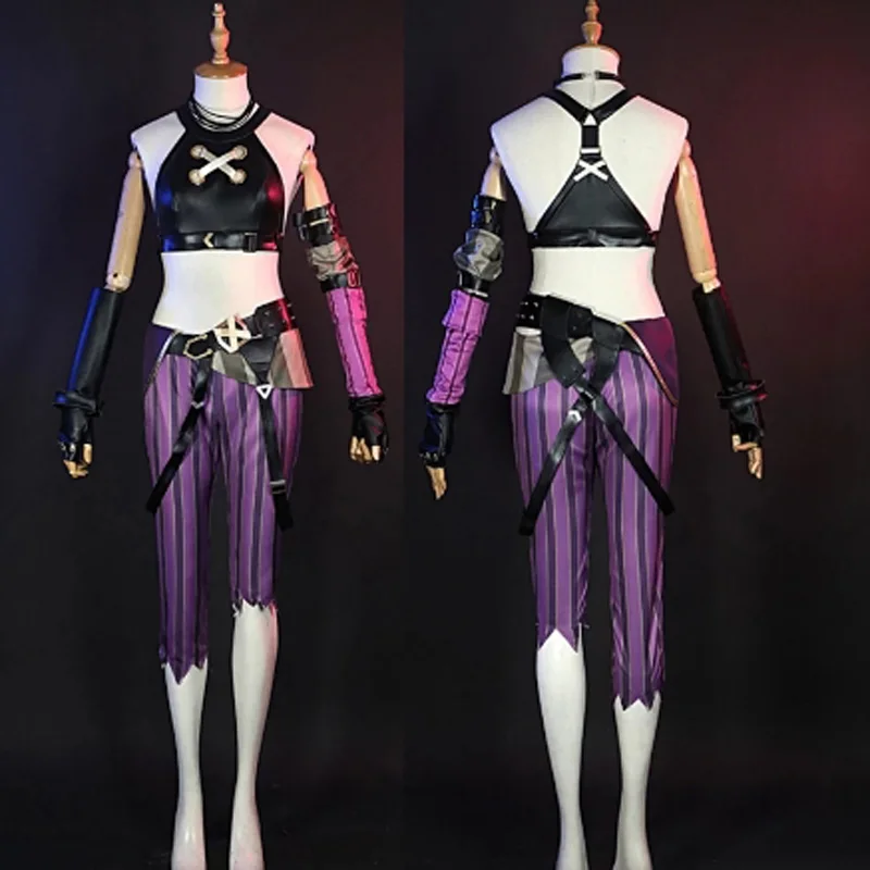 

Костюм для косплея LOL Jinx, карнавальные костюмы на Хэллоуин, женский костюм