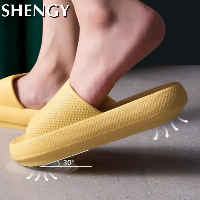 Тапочки унисекс домашние Нескользящие шлепанцы для ванной быстросохнущие