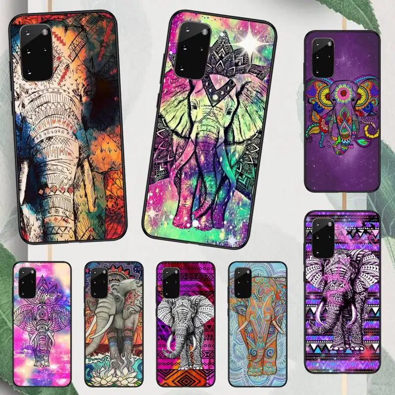 

Totem Elephant Aztec indian Flower Phone Case For Samsung galaxy A S note 10 12 20 32 40 50 51 52 70 71 72 21 fe s ultra plus