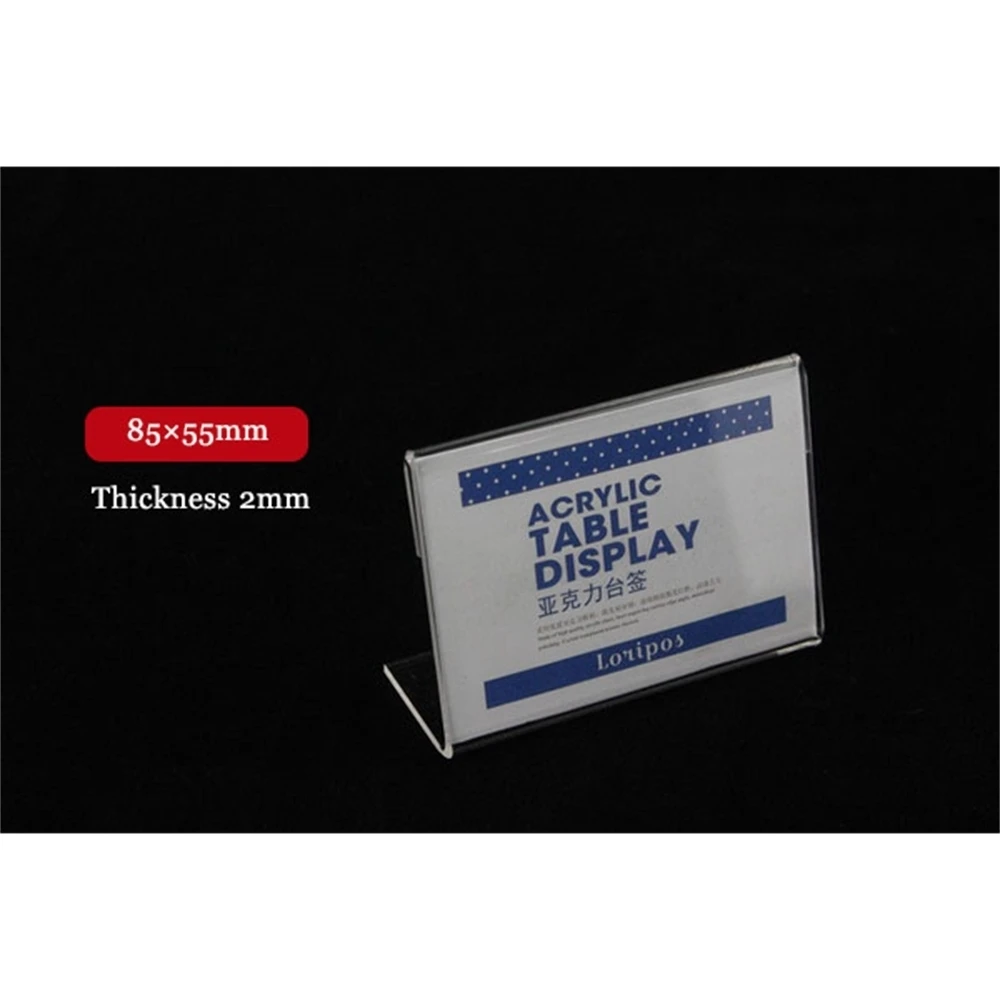 85x55 мм ярлык фоторамка для билета стенд дисплея акриловая настольная бумажная