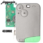 Пульт дистанционного управления jingyuqin, 5 шт.лот, 2 кнопки, чип PCF7947, 433 МГц, для Renault Laguna Espace