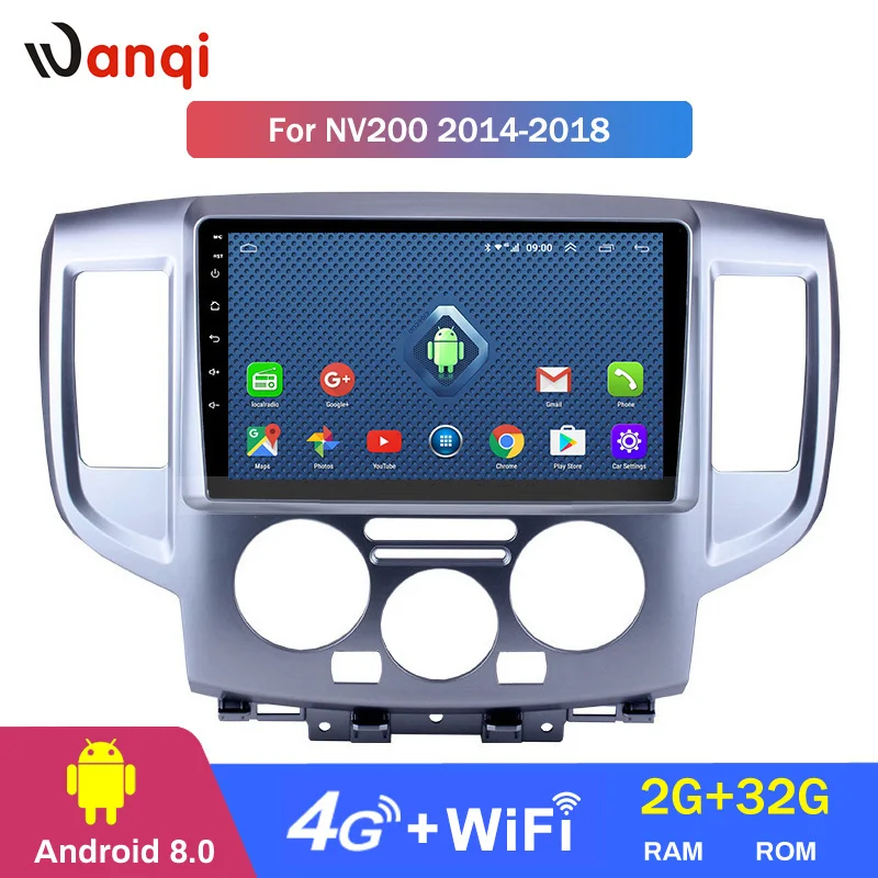 Android10.0 WI FI 4G 9 дюймов Подходит для Nissan NV200 2014 2018 автомобильный DVD GPS навигации плеер