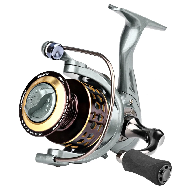 DEUKIO Spinning Fishing Reel AK 2000-7000 Series 1BB Metal A