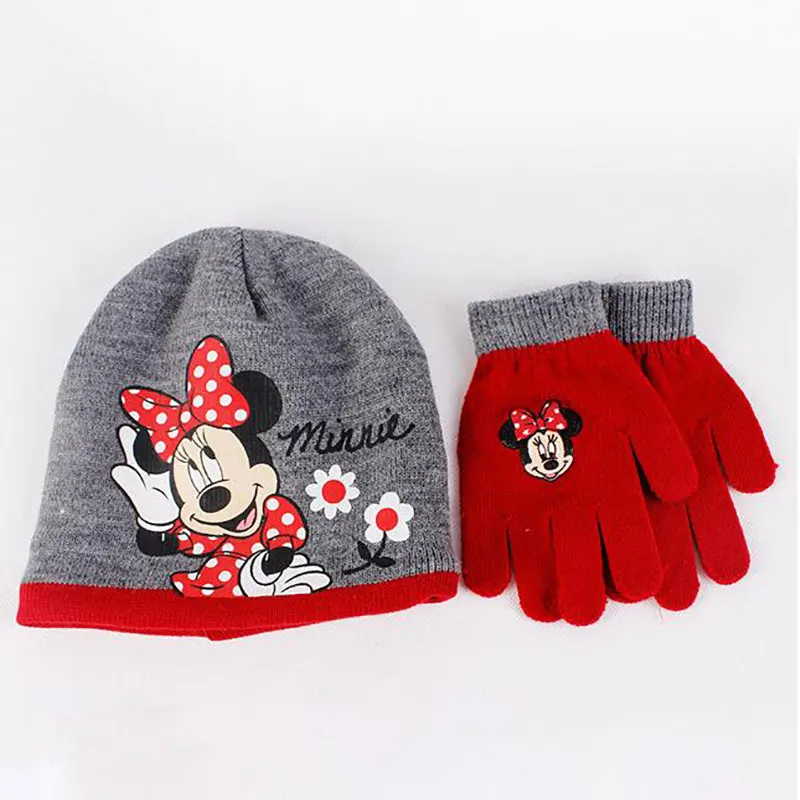 Детская шапка Disney с принтом Минни детские шапки теплая Wonter для девочек Волшебная