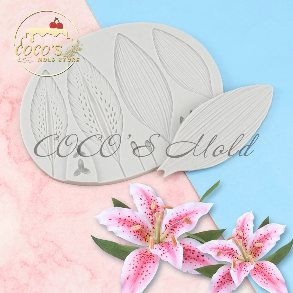 

Новое поступление 2 шт./компл. силиконовая форма для торта в виде цветочной лилии, помадки, инструменты для украшения тортов, кухонные аксесс...