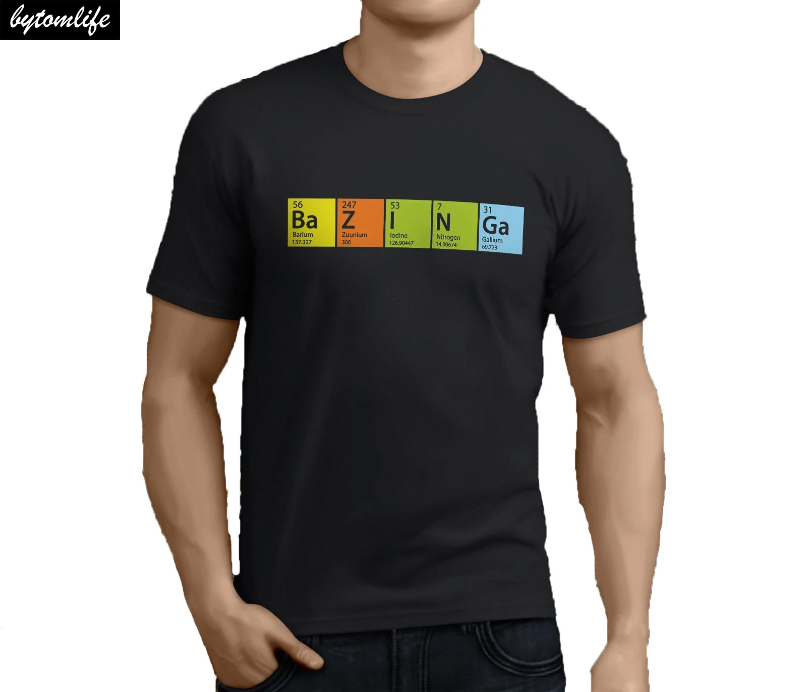 

New Popular Bazinga The Big Bang Theory POAH Men's Black T-Shirt Men Cotton Tees Streetwear Harajuku Tops t shirt Fashion