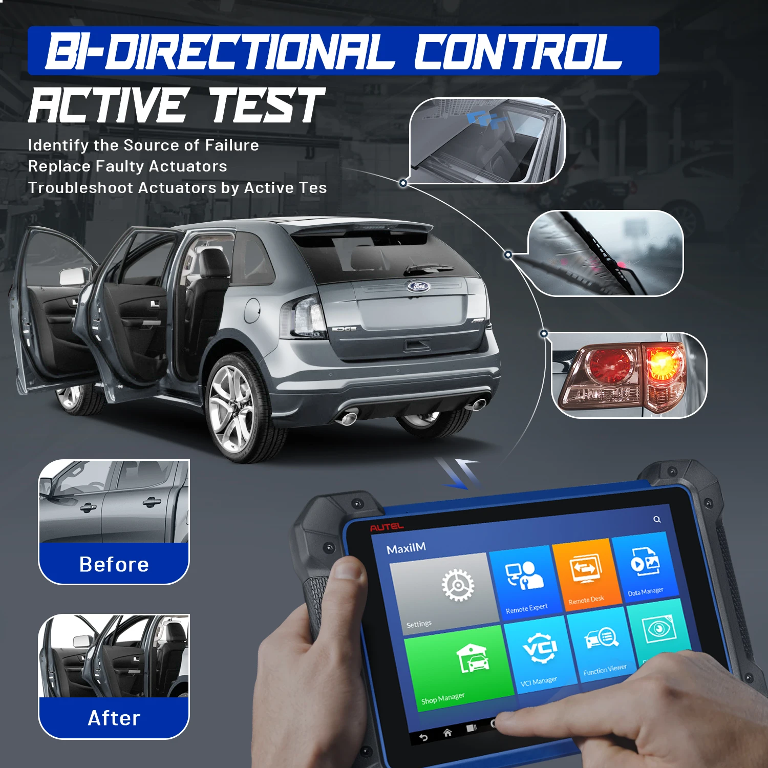 Autel MaxiIM IM608 OBD2 Scanner Car Diagnostic Tool All System Diagnosis With ECU Coding IMMO Key Programmer PK IM508 IM600 |