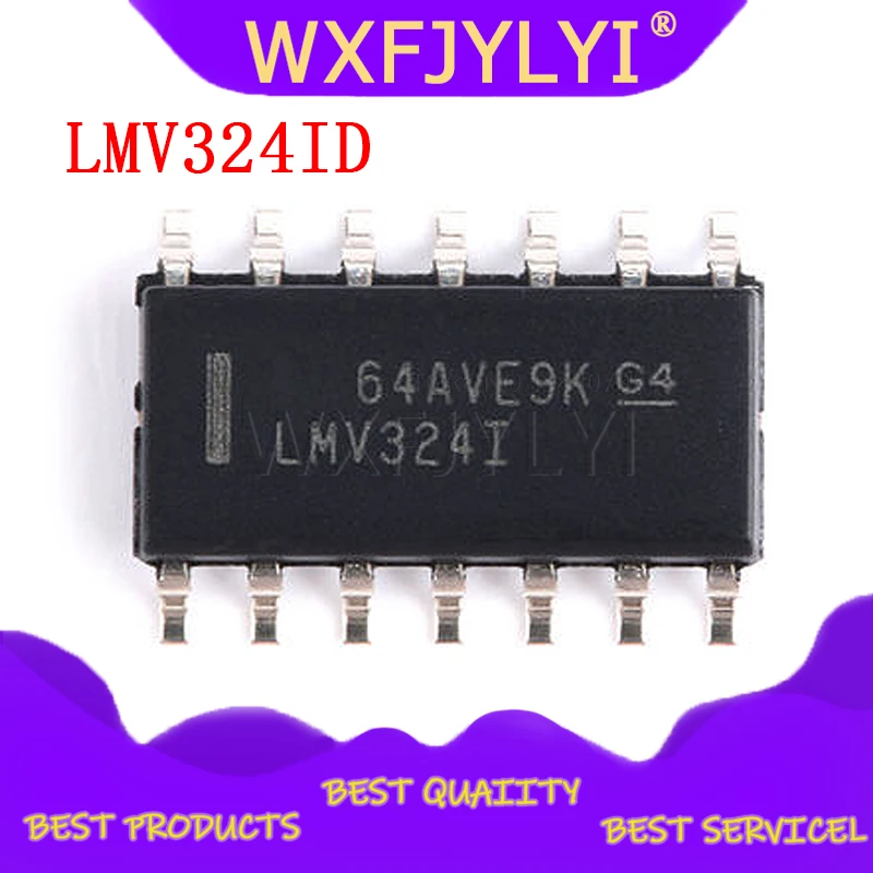 

10pcs/lot LMV324ID quad operational amplifier LMV324 Chip SOP-14 new original