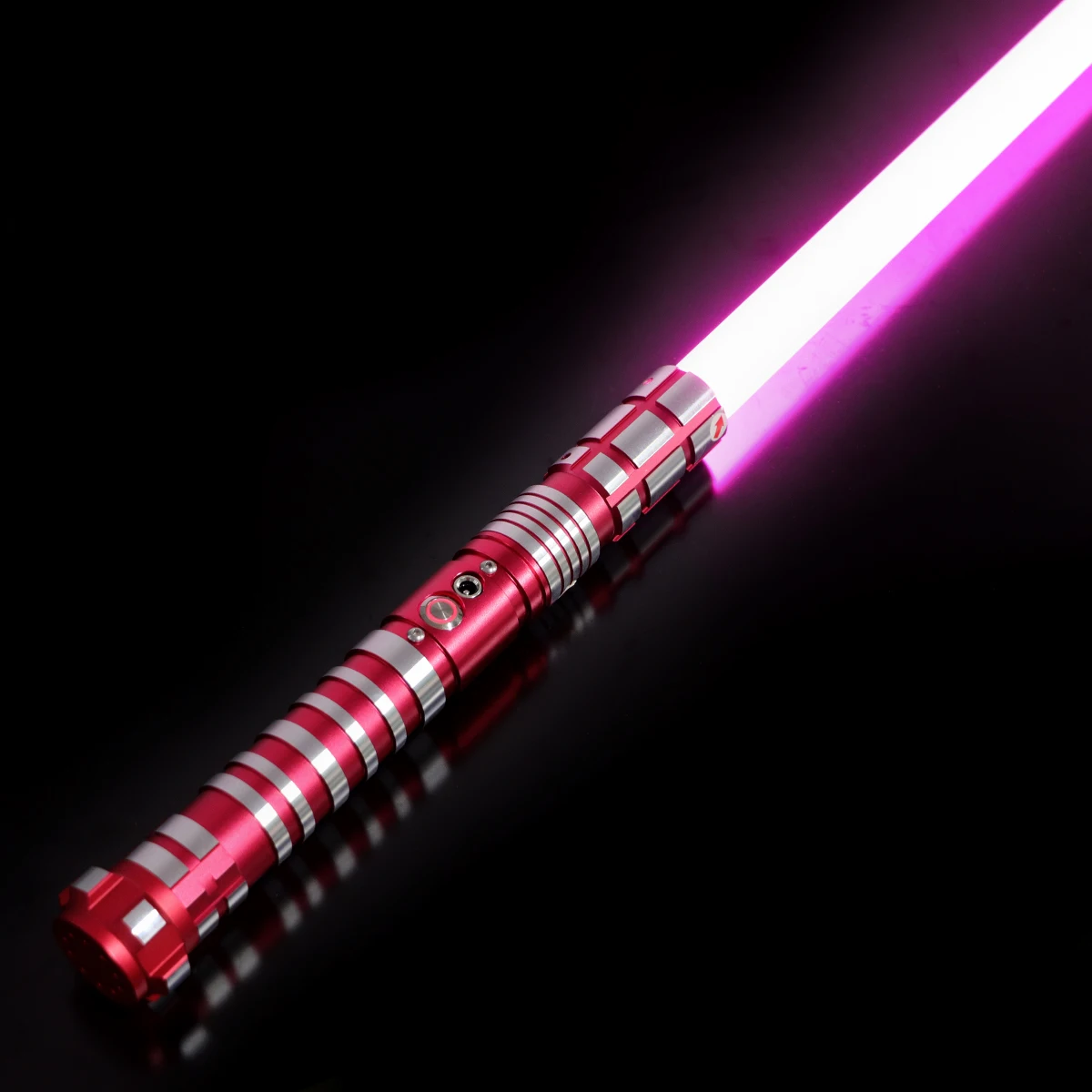 

DamienSaber Sensitive Smooth Swing Lightsaber Metal Hilt 12 Colors Changing Heavy Dueling Light Saber Blade with 12 Sound Fonts