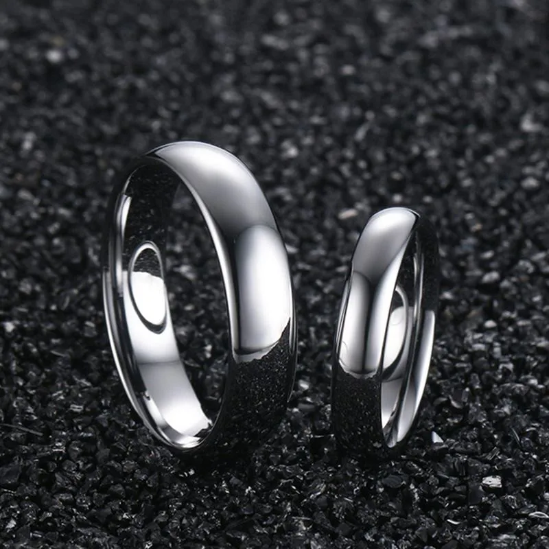 Модель 2023 Новое серебряное кольцо из карбида вольфрама для мужчин и женщин обручальное парное ювелирное