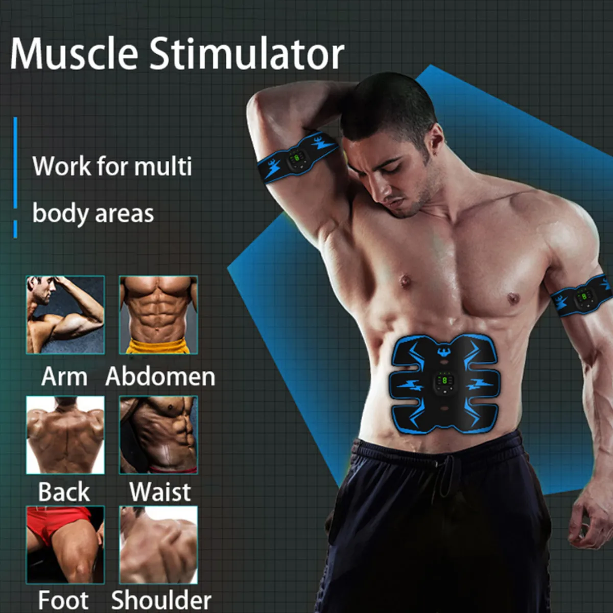 

EMS хип стимулятор мышц Фитнес подъема и ягодиц после родов тренажер для пресса Вес потери пояс для похудения тела