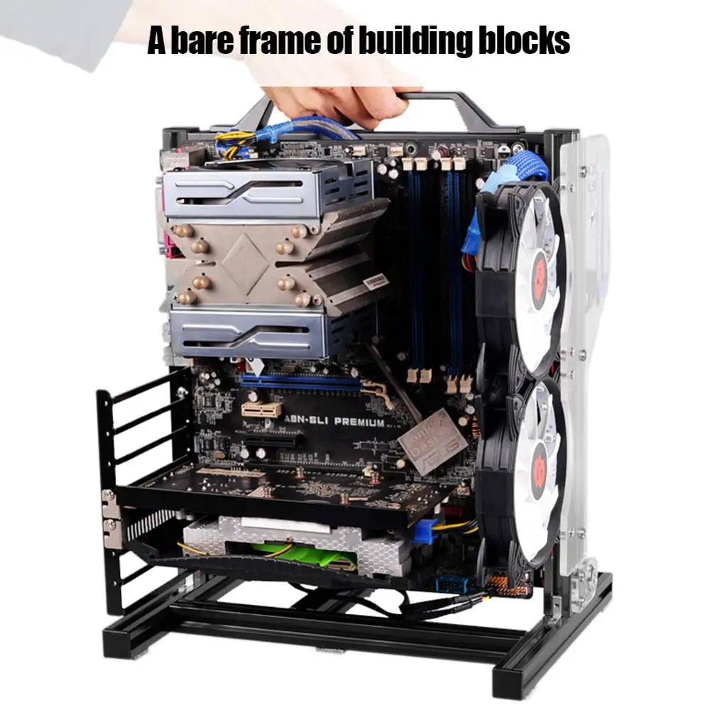 Чехол для ПК сделай сам ATX/M-ATX/ ITX открытое шасси вертикальная платформа проверки