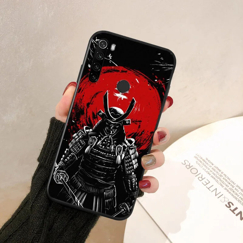 Silicone Cover Japanese Ninja Samurai For Xiaomi Redmi Note 11 11T 11S 10 10S 9 9S 10T 9T 8T 8 7 6 5 Pro Phone Case