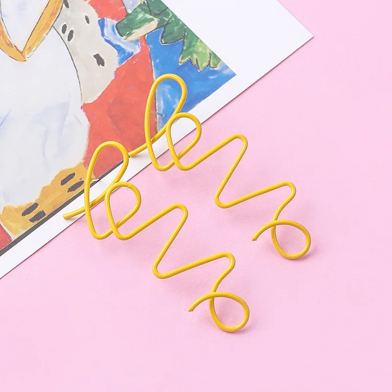 Модные длинные висячие серьги с буквами для женщин Красочные спиральные