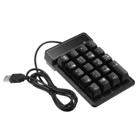 mini usb wired numeric keypad 19 keys digital number pad numpad keyboard for windows xp78 laptop pc computer accessories