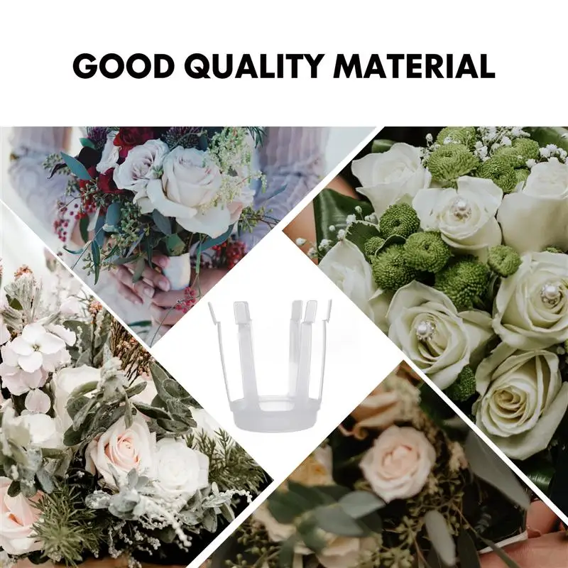 

20PCS Plastic Flower Stand Flower Package Artifact Flower Bouquet Holder Base