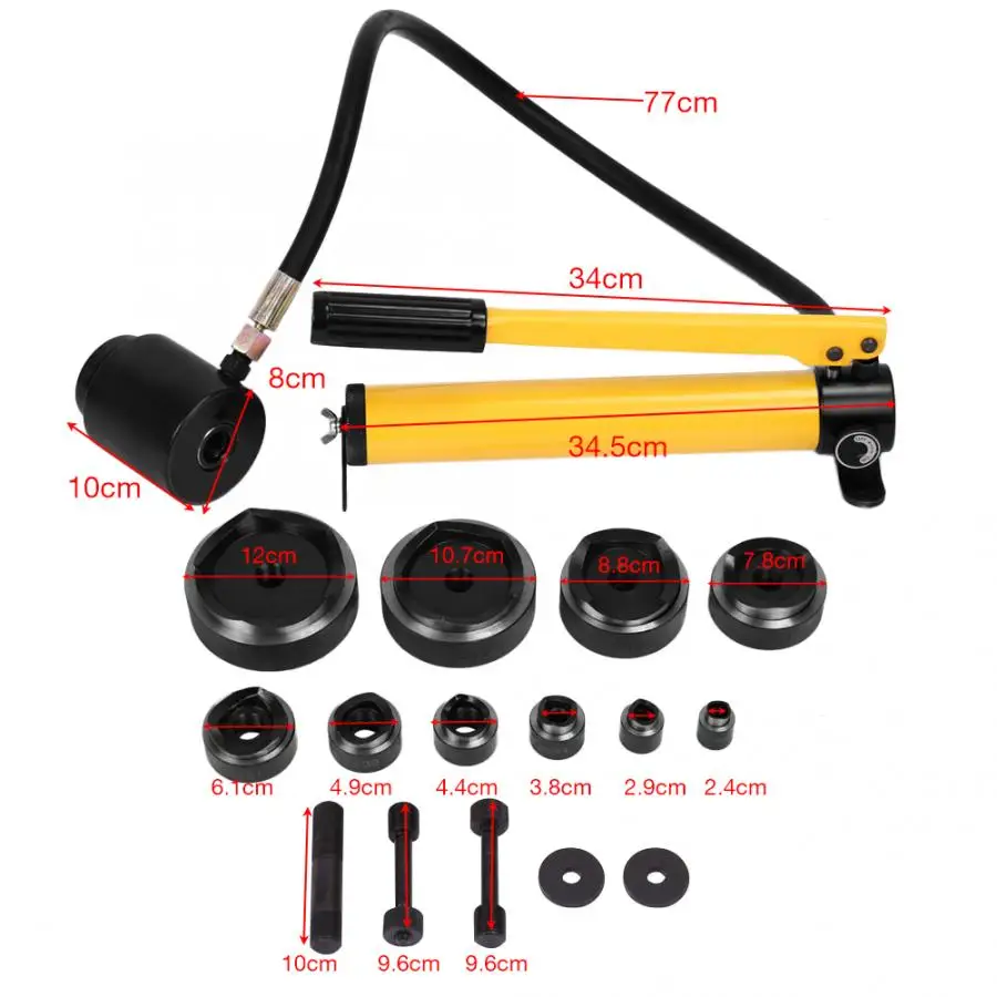 16 мм до 101 набор гидравлический стальная плита отверстие для перфорации ручной