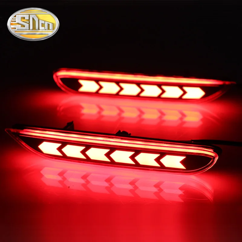 SNCN 2PCS Multi-function LED Reflector Lamp Rear Fog Bumper Light Brake For Infiniti Q30 Q60 QX30 QX80 JX QX | Автомобили и
