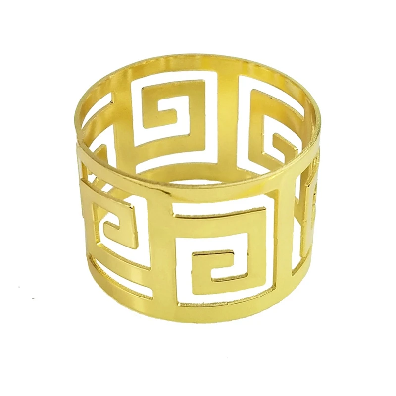 4 шт. кольца для салфеток в сдержанном стиле открытые изысканный Украшение стола