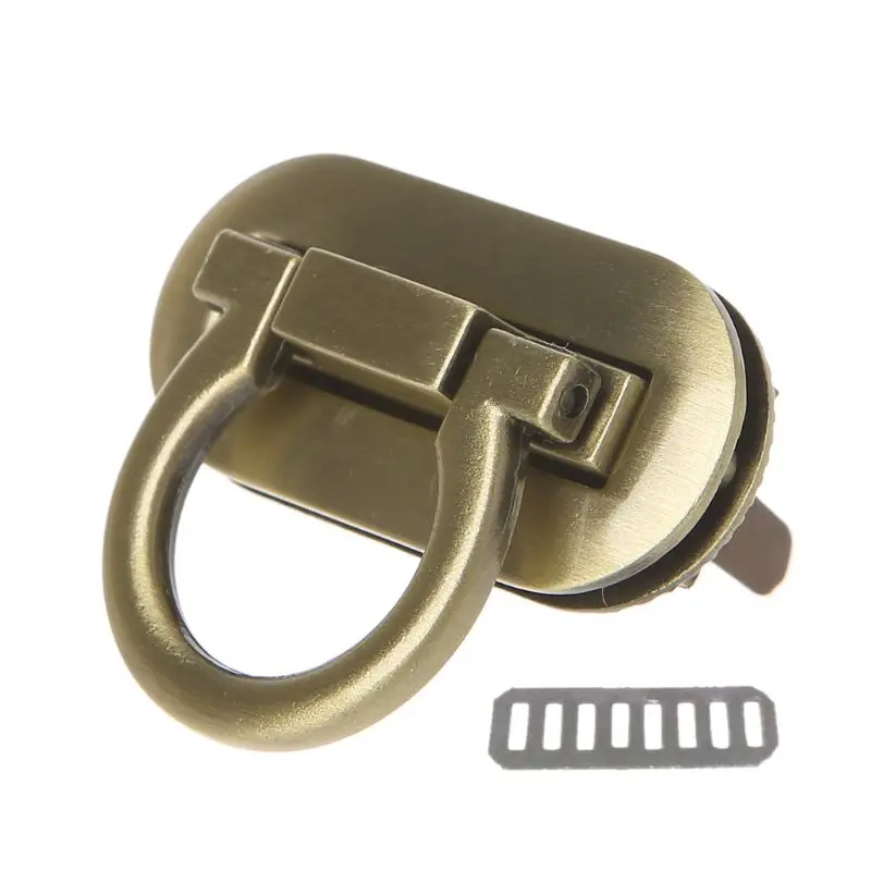 

Metal Clasp Turn Lock Twist Locks for DIY Handbag Craft Bag Purse Hardware M5TE