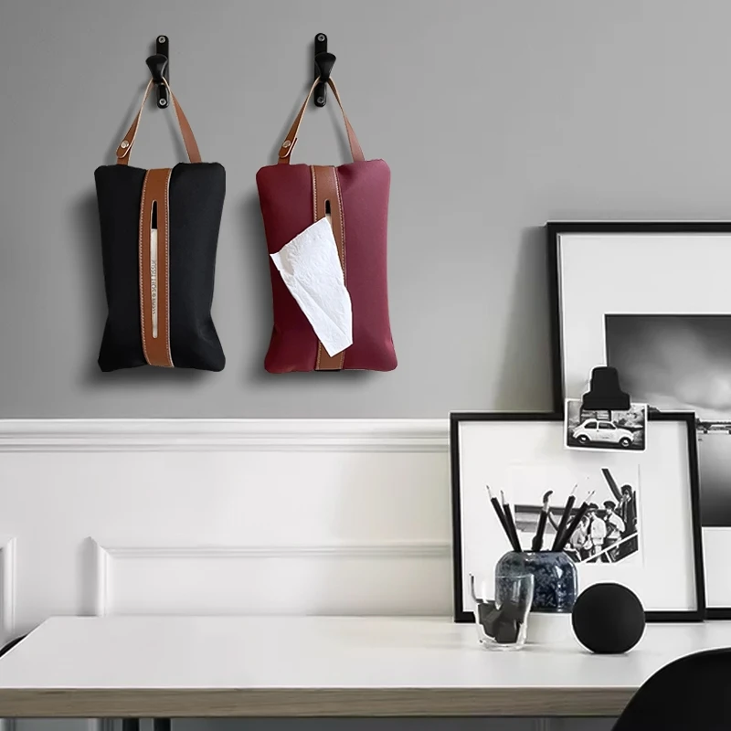 

Modern Car Tissue Box Holder Cute Pumping Nordic Hanging Tissue Box Flannel Storage Boite Mouchoir Bedroom Decoration EI50TB