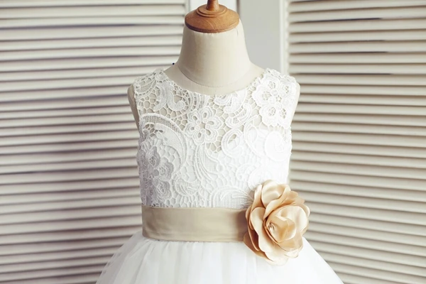 Бальное платье новое с цветочным узором для девочек милое кружевное фатиновое