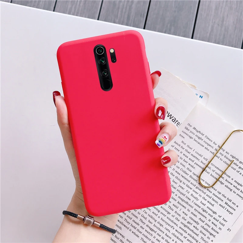 Red Роскошный простой силиконовый чехол из ТПУ для xiaomi redmi note 8 8t iPhone 7 6 Plus 5 iPad pro 7a 6a чехол для xiaomi mi note 10 mi 9t pro 9 se Honor 8 lite a3 a1 - Цвет: Red
