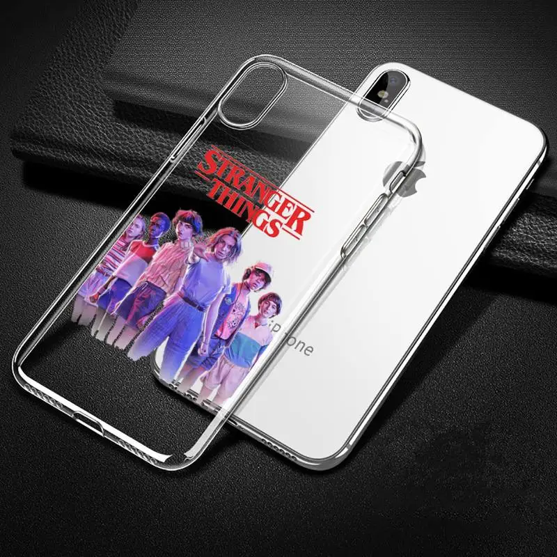 

Fashion stranger things TV friend Phone Case Transparent for iPhone Samsung 11 12 6 7 8 9 30 Pro X Max XR Plus lite