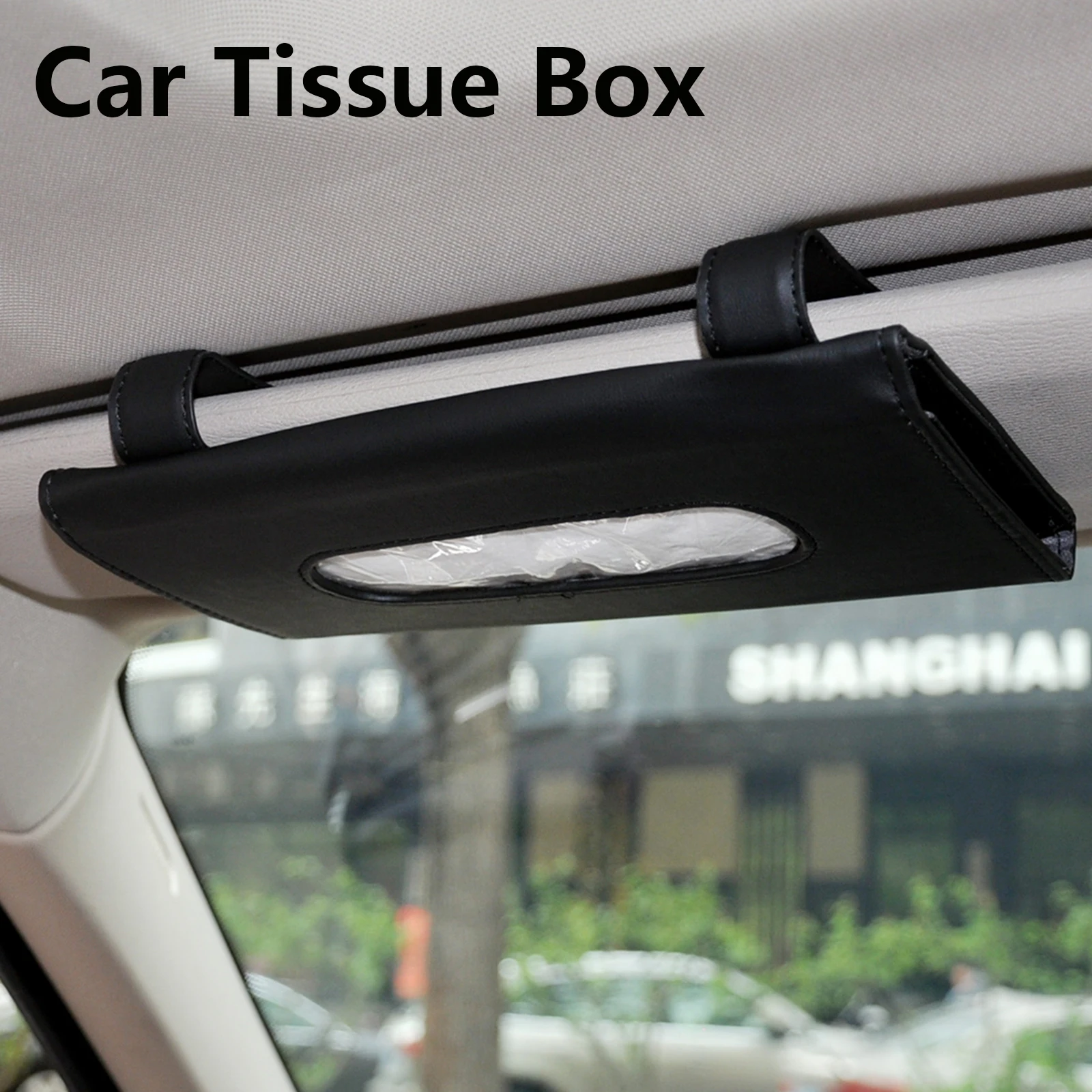 

Car Tissue Box Towel Sets Car Sun Visor Tissue Box Holder Auto Interior Storage Decoration for BMW Car Accessories 1 Pcs