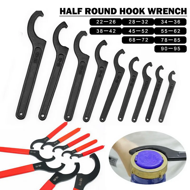 22-72mm Shock Spanner Adjuster Motorcycle Bike Absorber Wrench Adjustment Tool Pre Load Hook Multifunction Universal Hand Tools