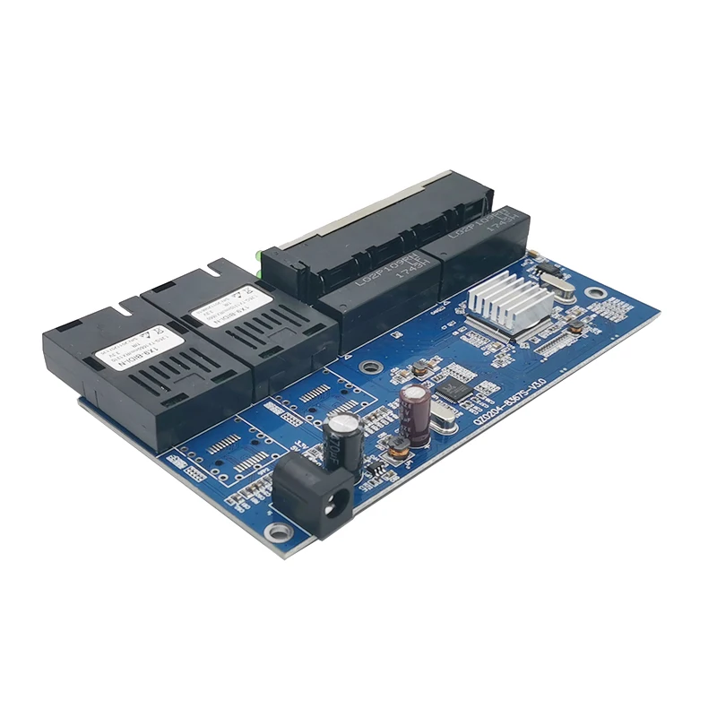 Ethernet коммутатор Gigabit волоконно-оптический медиа-конвертер 4 RJ45 2 10/100/1000M UTP 2F 4E порт