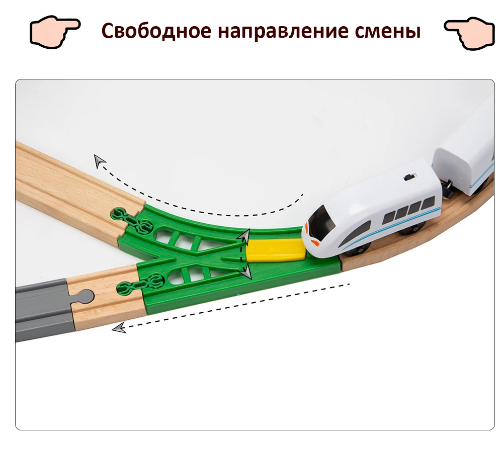 TBKJOYS музыкальный деревянный поезд треки набор железная дорога игрушка деревянные аксессуары совместимы