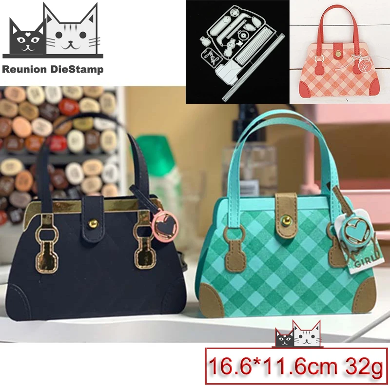 Металлические режущие штампы для скрапбукинга женщин форма сумок трафаретов