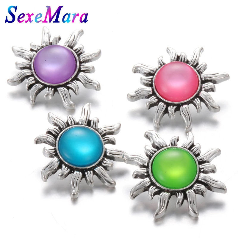 6 шт./лот Новые 18 мм кнопки ювелирные изделия со стразами камнями по месяцу