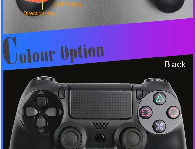 Dualshock 4 проводной джойстик usb для PS4 PRO джойстик геймпад двойной шок для PS4 консоль для Playstation 4 PS3 PC