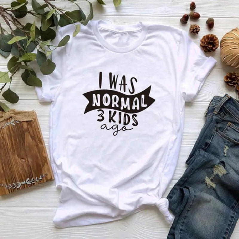 

Футболка с надписью «I Was нормальный Three Kids Ago»