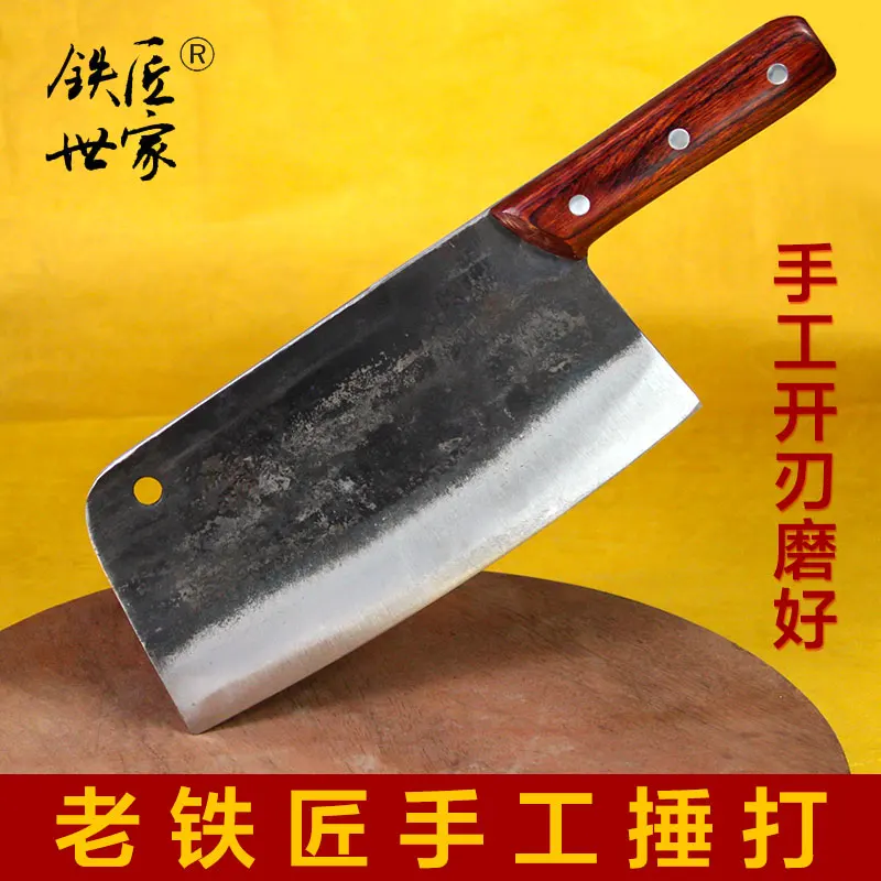 Традиционный старые черные лезвия семейный кованый железный нож ручной работы