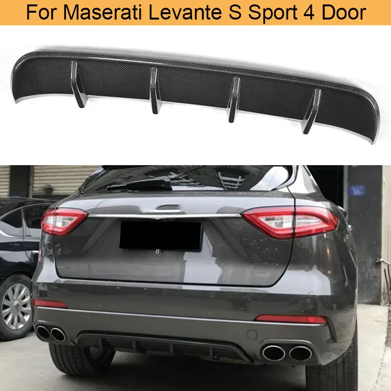 Карбон фибер задний бампер диффузор спойлер для Maserati Levante основания Land Rover Range Sport 4