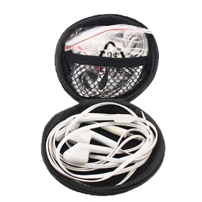 Мини чехол для кабеля сумка наушников органайзер портативный футляр защита от