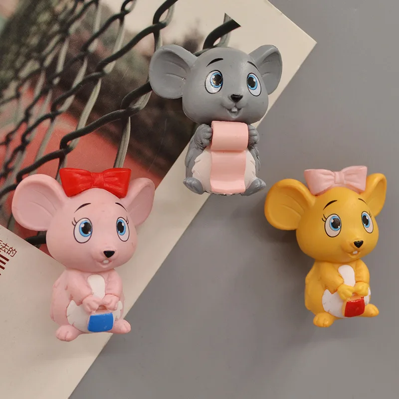 Мультяшный трехмерный магнит на холодильник декоративная наклейка мощный для