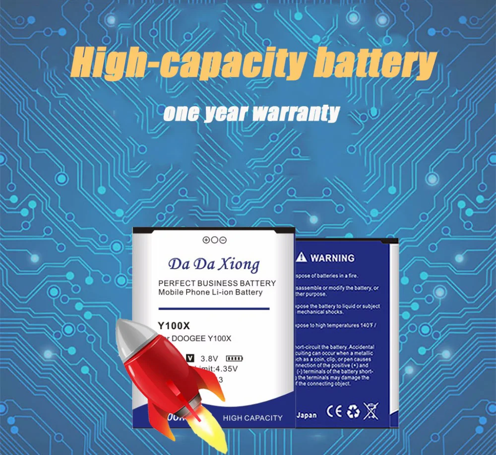 

Original Da Da Xiong 3100mAh Y100X Battery for DOOGEE Y100X Phone battery
