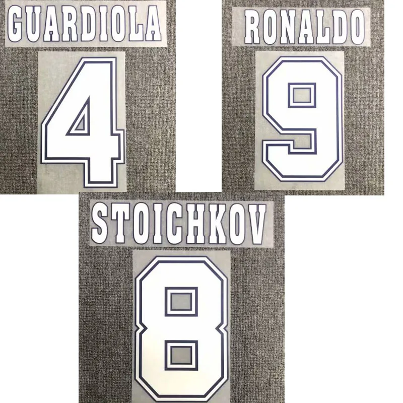 1996 1997 Guardiola Ronaldo Stoichkov Настроить любое имя номер печати железа на значок